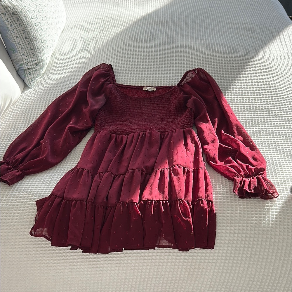 Altar'd State Burgundy Dress